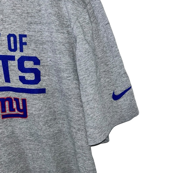 Gray New York Giants Football Shirt Lightweight Nike Top Sports Unisex Size XL! - Picture 2 of 5